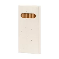   Set 6 creioane colorate, 2410E22205, Everestus, 45 x 90 x 8 mm, Lemn, Natur