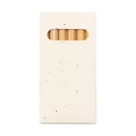   Set 6 creioane colorate, 2410E22205, Everestus, 45 x 90 x 8 mm, Lemn, Natur