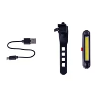   Lumina bicicleta, 2402E19008, Everestus, 83x12x23 mm, ABS, Negru
