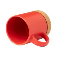   Cana 350 ml, 2402E18423, Everestus, ø82x102 mm, Ceramica, Pluta, Rosu