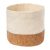 Cos pentru paine, 2402E18596, Everestus, ø150x155 mm, Bumbac, Pluta, Natur