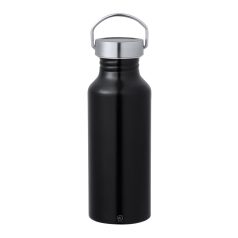   Sticla de apa 650 ml, 2402E18537, Everestus, ø73x210 mm, Aluminiu, Negru