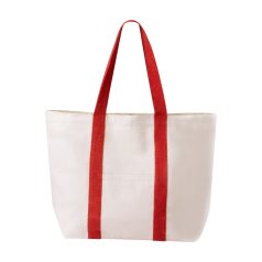   Geanta de plaja, 2402E18650, Everestus, 380x530x170 mm, Bumbac, Rosu
