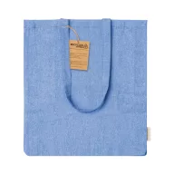   Sacosa de cumparaturi, 2402E18715, Everestus, 380x420x80 mm, Bumbac, Albastru