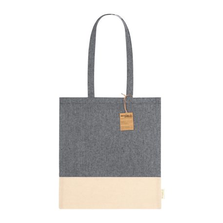 Sacosa de cumparaturi, 2402E18765, Everestus, 380x420 mm, Bumbac, Negru