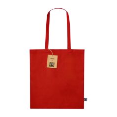   Sacosa de cumparaturi, 2402E18726, Everestus, 380x420 mm, Bumbac, Rosu