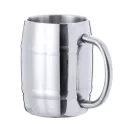Cana 450 ml, 2402E18448, Everestus, ø90x120 mm, Otel, Argintiu
