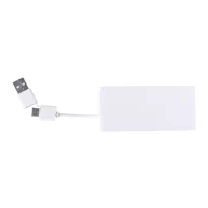 Hub usb 2402E19087, Everestus, 84x23x41 mm, ABS, Alb