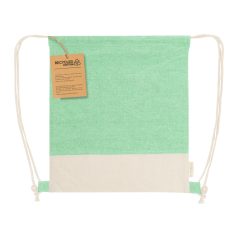   Saculet cu snur, 2402E18809, Everestus, 380x420 mm, Bumbac, Verde