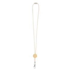   Lanyard 2402E18371, Everestus, 32x500 mm, Bumbac, Metal, Natur
