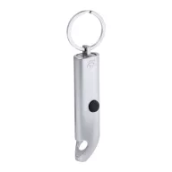   Breloc cu lanterna si desfacator de bere, 2402E18996, Everestus, ø22x86 mm, Aluminiu, Argintiu