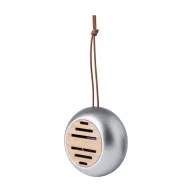   Boxa portabila wireless, 2402E19052, Everestus, ø68x35 mm, Aluminiu, Bambus, Argintiu
