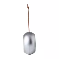   Boxa portabila wireless, 2402E19052, Everestus, ø68x35 mm, Aluminiu, Bambus, Argintiu
