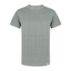   Tricou cu maneca scurta, la baza gatului, Casual, Unisex, Makito, 2410E18906, Bumbac, Gri, M