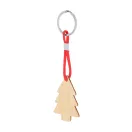 Breloc brad de Craciun, 2410E23341, Everestus, 60 x 42 mm, Bambus, Natur
