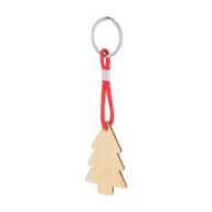   Breloc brad de Craciun, 2410E23341, Everestus, 60 x 42 mm, Bambus, Natur