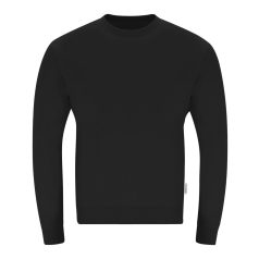  Bluza cu maneca lunga, la baza gatului, Casual, Unisex, Makito, 2410E21465, Bumbac, Negru, XXL