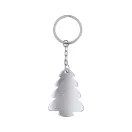 Breloc brad de Craciun, 2410E23390, Everestus, 40 x 53 x 3 mm, Aluminiu, Argintiu