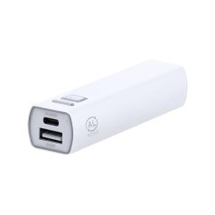   Powerbank 2600 mAh, USB-C, 2410E23148, Everestus, 21 x 94 x 26 mm, Aluminiu, Alb