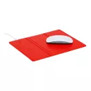 Mousepad pliabil cu incarcator wireless 15 W, 2410E24833, Everestus, 205 x 88 mm, Piele ecologica, Rosu