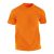 Adult color t-shirt, unisex, S, S-XXL, 20FEB13057, Bumbac, Portocaliu