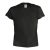 Kid color t-shirt, unisex, 44175, 20FEB2427, Bumbac, Negru