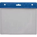 Suport badge, 110×95 mm, Everestus, 20FEB3251, PVC, Albastru, Transparent