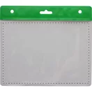 Suport badge, 110×95 mm, Everestus, 20FEB3252, PVC, Verde, Transparent