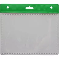   Suport badge, 110×95 mm, Everestus, 20FEB3252, PVC, Verde, Transparent