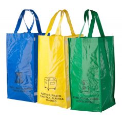   Set 3 sacose pentru deseuri, 690×450×230 mm, Everestus, 20FEB6449, Material netesut, Multicolor