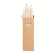   Set of 4 pencils, 30×90×8 mm, Everestus, 20FEB4009, Lemn, Natur, Natur
