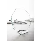 Trofeu, 63×140×140 mm, Everestus, 20FEB13437, Sticla, Transparent, Negru