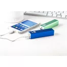 Usb power bank, 22×94×22 mm, Everestus, 20FEB6137, Aluminiu, Albastru, Alb