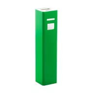   Usb power bank, 22×94×22 mm, Everestus, 20FEB6138, Aluminiu, Verde, Alb