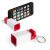 Iphone holder, 28×63×28 mm, Everestus, 20FEB10467, Plastic, Silicon, Rosu