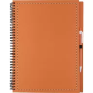   Agenda A4, velina, cu spirala si pix, 210×290 mm, Everestus, 20FEB10341, Carton, Hartie reciclata, Portocaliu