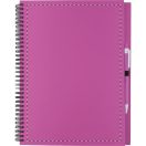 Agenda A4, velina, cu spirala si pix, 210×290 mm, Everestus, 20FEB10342, Carton, Hartie reciclata, Roz