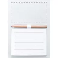   Magnetic notepad, 99×139 mm, Everestus, 20FEB9309, Magnet, Plastic, Alb