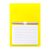 Magnetic notepad, 99×139 mm, Everestus, 20FEB9310, Magnet, Plastic, Galben