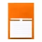 Magnetic notepad, 99×139 mm, Everestus, 20FEB9306, Magnet, Plastic, Portocaliu