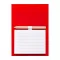 Magnetic notepad, 99×139 mm, Everestus, 20FEB9308, Magnet, Plastic, Rosu