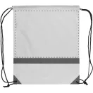 Saculet reflectorizant, 350×410 mm, Everestus, 20FEB5728, 190T Poliester, Alb