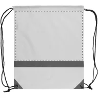   Saculet reflectorizant, 350×410 mm, Everestus, 20FEB5728, 190T Poliester, Alb