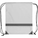 Saculet reflectorizant, 350×410 mm, Everestus, 20FEB5728, 190T Poliester, Alb