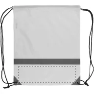   Saculet reflectorizant, 350×410 mm, Everestus, 20FEB5728, 190T Poliester, Alb