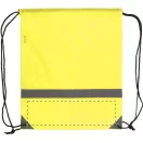 Saculet reflectorizant, 350×410 mm, Everestus, 20FEB5733, 190T Poliester, Galben