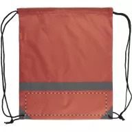   Saculet reflectorizant, 350×410 mm, Everestus, 20FEB5732, 190T Poliester, Rosu