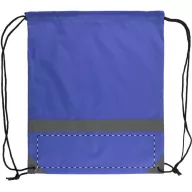   Saculet reflectorizant, 350×410 mm, Everestus, 20FEB5729, 190T Poliester, Albastru