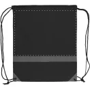 Saculet reflectorizant, 350×410 mm, Everestus, 20FEB5727, 190T Poliester, Negru