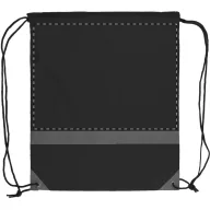   Saculet reflectorizant, 350×410 mm, Everestus, 20FEB5727, 190T Poliester, Negru